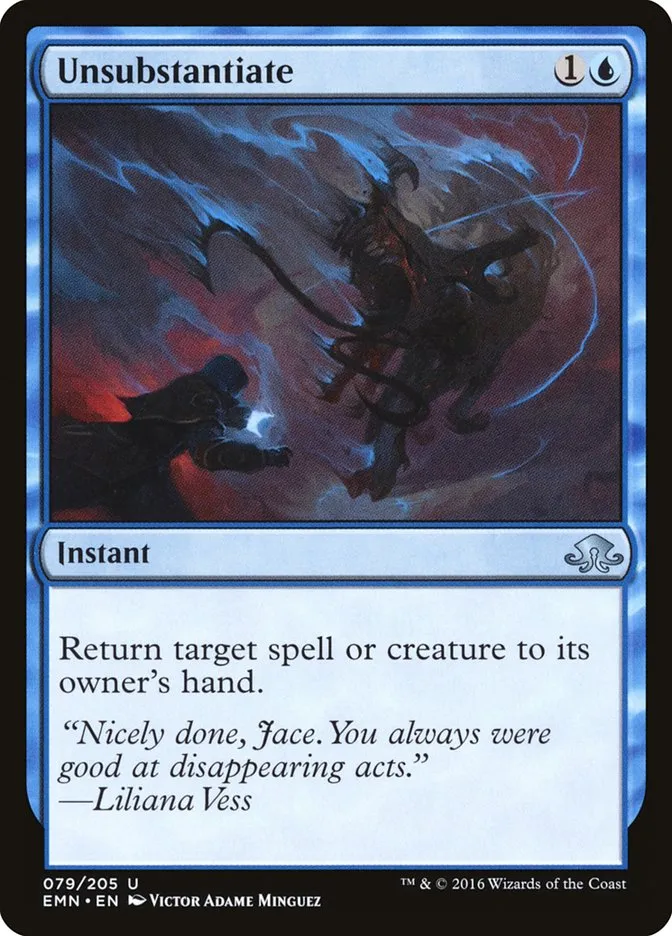 2016 Eldritch Moon Unsubstantiate uncommon #79 unlisted card image