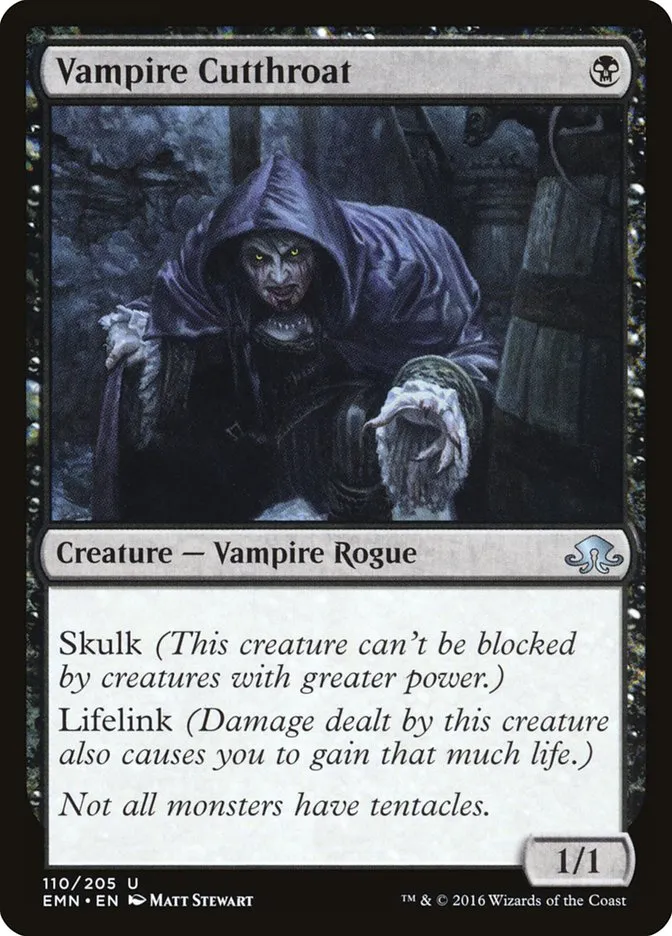 2016 Eldritch Moon Vampire Cutthroat uncommon #110 unlisted card image