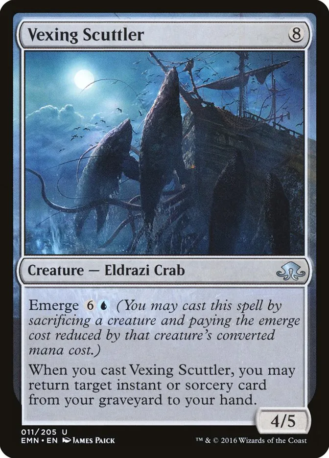 2016 Eldritch Moon Vexing Scuttler uncommon #11 unlisted card image