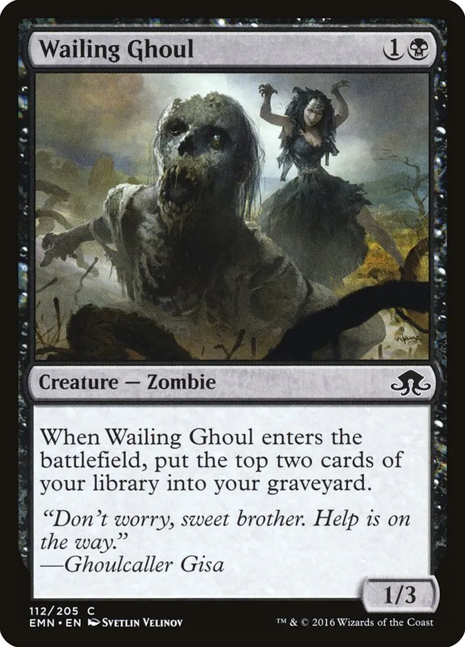 2016 Eldritch Moon Wailing Ghoul common #112 unlisted card image