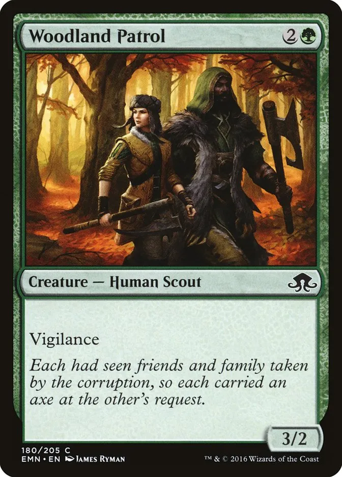 2016 Eldritch Moon Woodland Patrol common #180 unlisted card image
