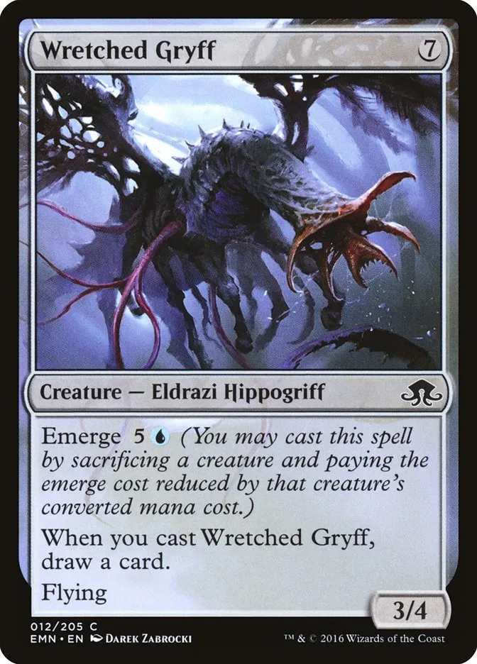 2016 Eldritch Moon Wretched Gryff common #12 unlisted card image