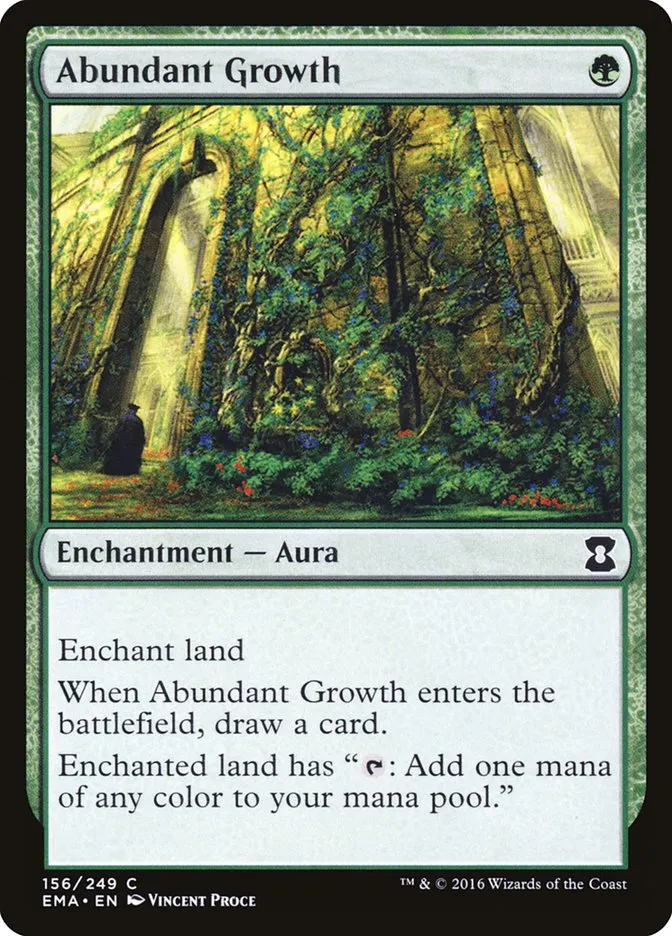 2016 Eternal Masters Abundant Growth common #156 unlisted card image