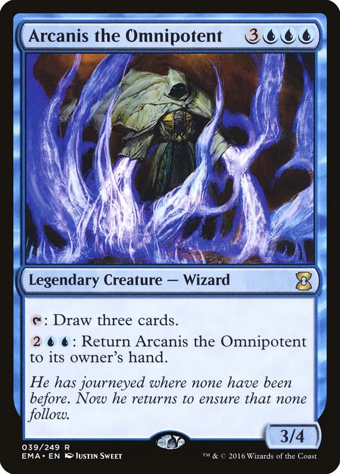 2016 Eternal Masters Arcanis the Omnipotent rare #39 unlisted card image
