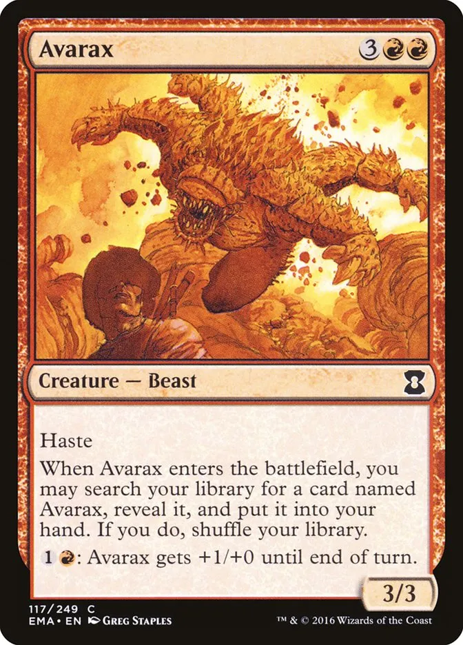 2016 Eternal Masters Avarax common #117 unlisted card image