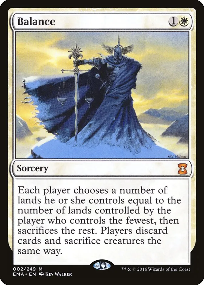 2016 Eternal Masters Balance mythic #2 unlisted card image