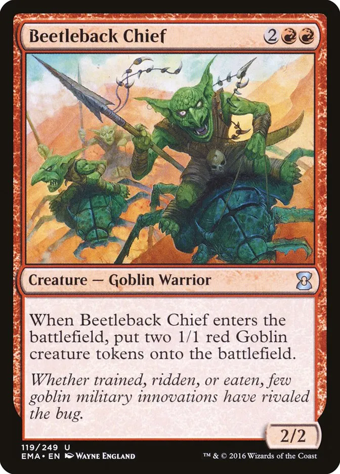 2016 Eternal Masters Beetleback Chief uncommon #119 unlisted card image