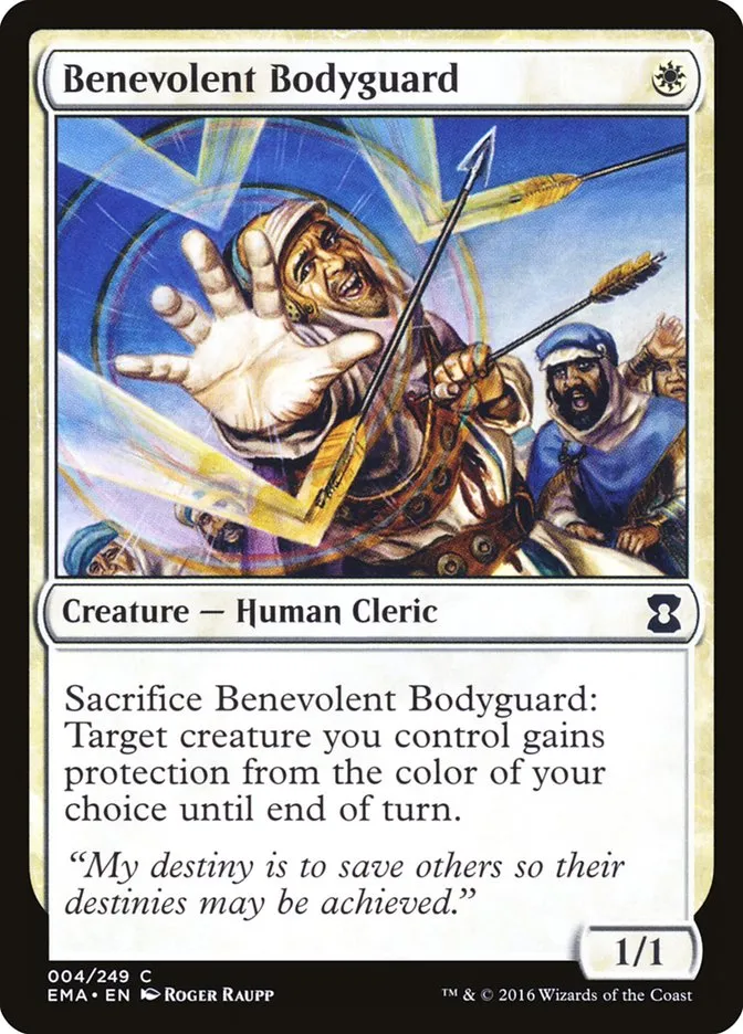 2016 Eternal Masters Benevolent Bodyguard common #4 unlisted card image