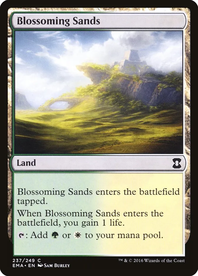 2016 Eternal Masters Blossoming Sands common #237 unlisted card image
