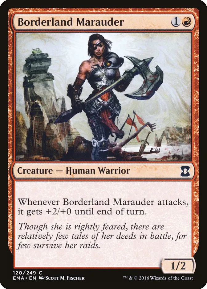 2016 Eternal Masters Borderland Marauder common #120 unlisted card image