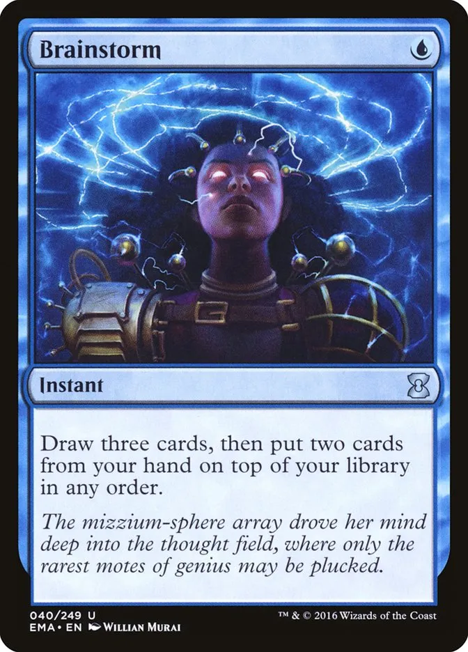 2016 Eternal Masters Brainstorm uncommon #40 unlisted card image
