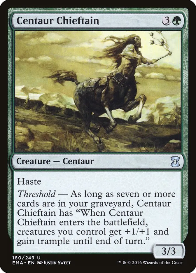 2016 Eternal Masters Centaur Chieftain uncommon #160 unlisted card image