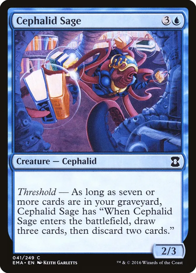 2016 Eternal Masters Cephalid Sage common #41 unlisted card image
