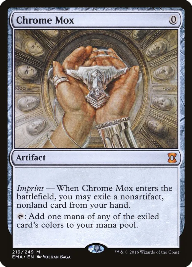 2016 Eternal Masters Chrome Mox mythic #219 unlisted card image