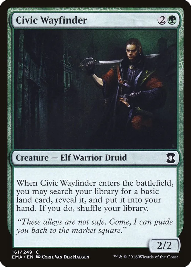 2016 Eternal Masters Civic Wayfinder common #161 unlisted card image