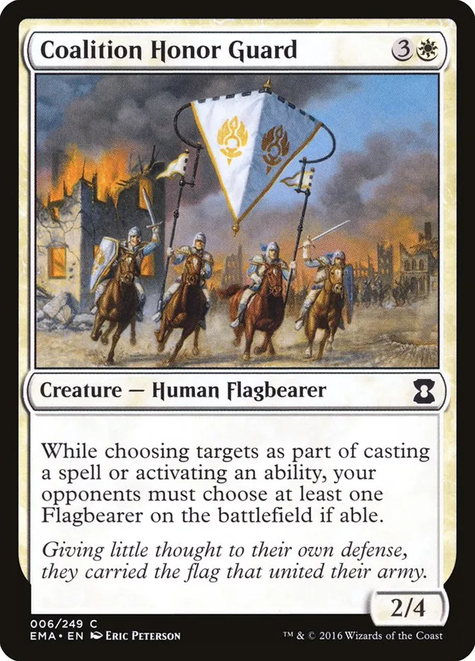 2016 Eternal Masters Coalition Honor Guard common #6 unlisted card image