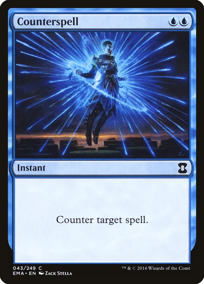 2016 Eternal Masters Counterspell common #43 unlisted card image