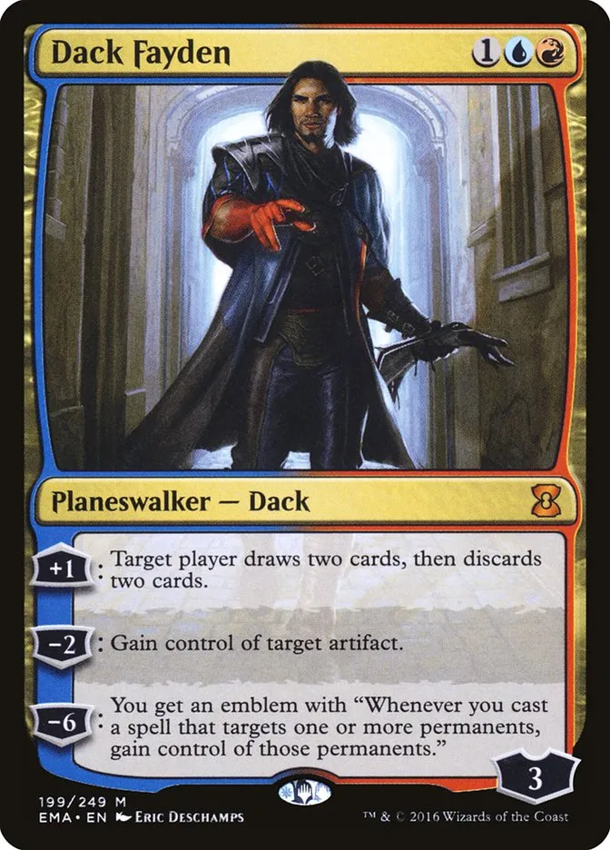 2016 Eternal Masters Dack Fayden mythic #199 unlisted card image