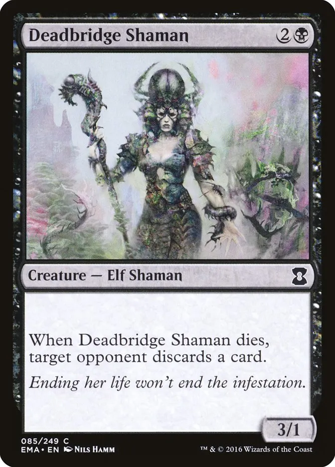 2016 Eternal Masters Deadbridge Shaman common #85 unlisted card image