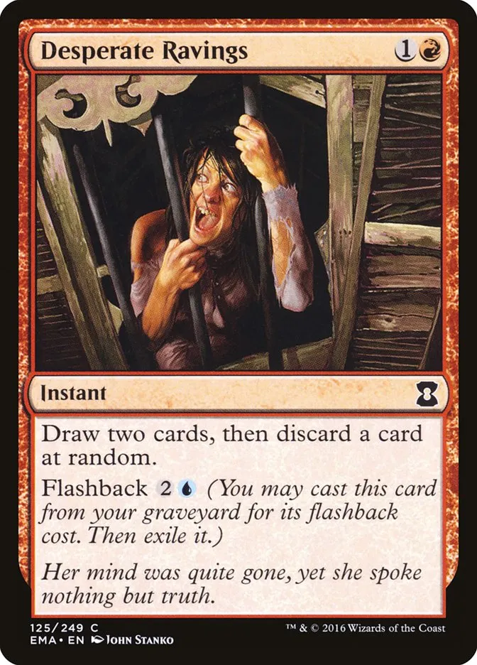 2016 Eternal Masters Desperate Ravings common #125 unlisted card image