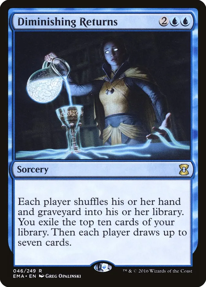 2016 Eternal Masters Diminishing Returns rare #46 unlisted card image