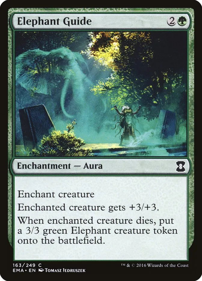 2016 Eternal Masters Elephant Guide common #163 unlisted card image
