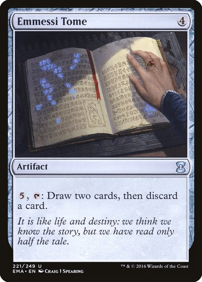 2016 Eternal Masters Emmessi Tome uncommon #221 unlisted card image