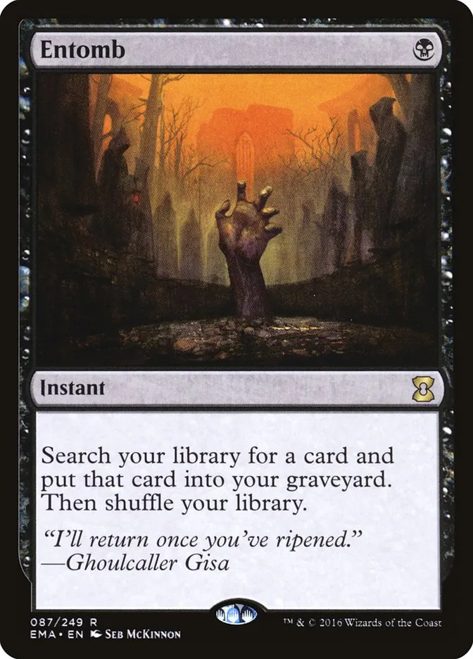 2016 Eternal Masters Entomb rare #87 unlisted card image