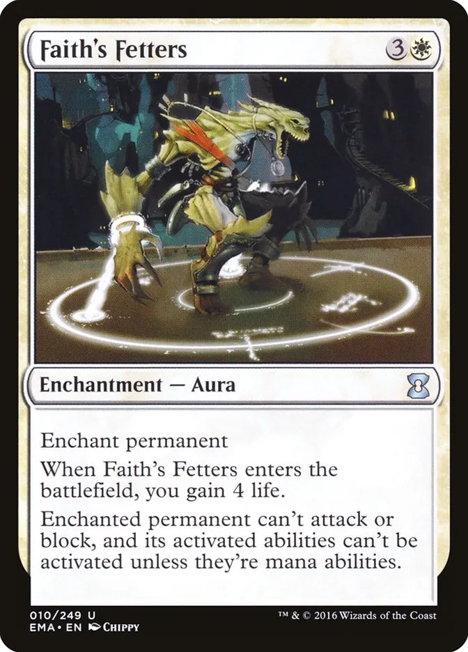 2016 Eternal Masters Faith's Fetters uncommon #10 unlisted card image