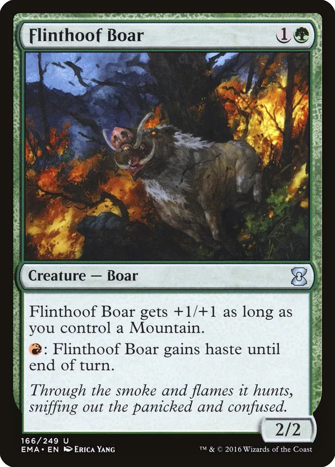 2016 Eternal Masters Flinthoof Boar uncommon #166 unlisted card image