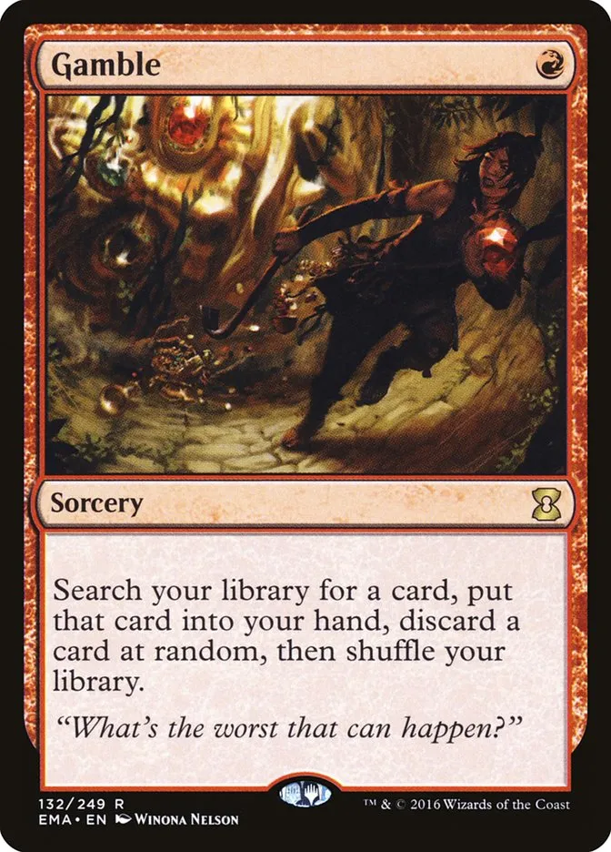 2016 Eternal Masters Gamble rare #132 unlisted card image