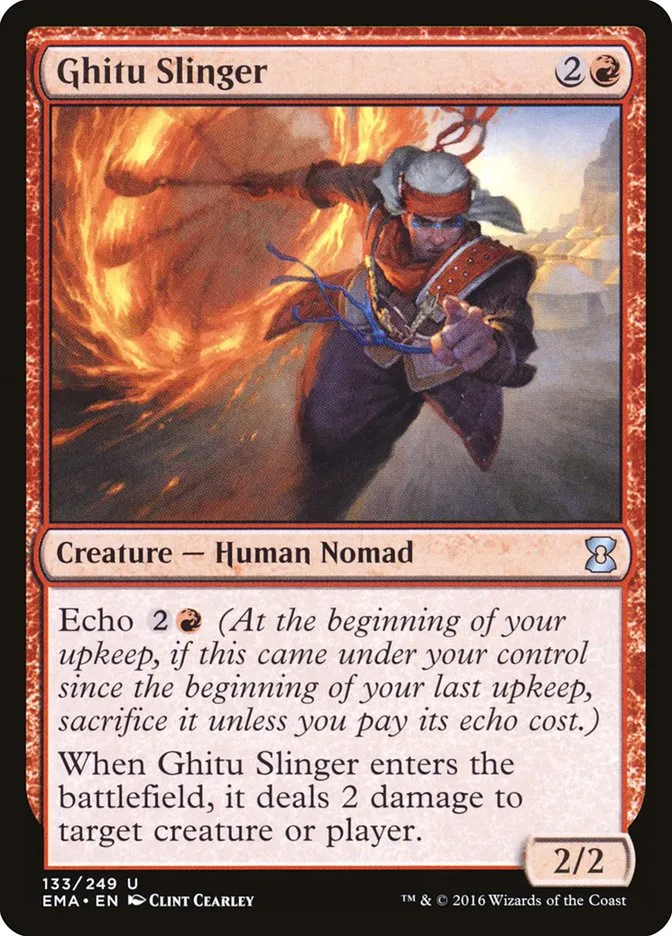 2016 Eternal Masters Ghitu Slinger uncommon #133 unlisted card image