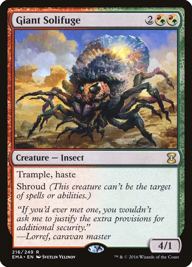 2016 Eternal Masters Giant Solifuge rare #216 unlisted card image