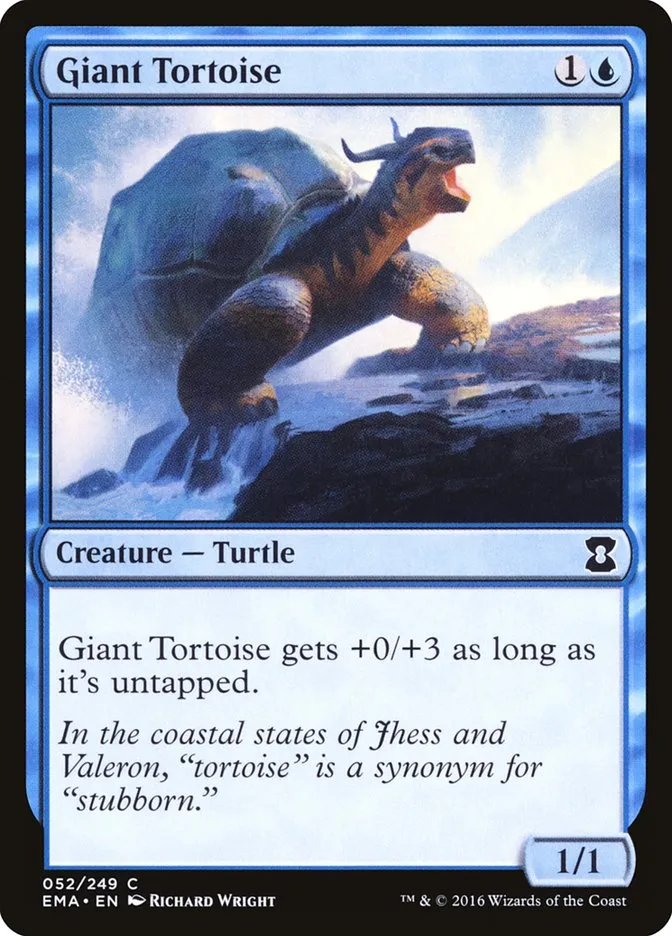 2016 Eternal Masters Giant Tortoise common #52 unlisted card image