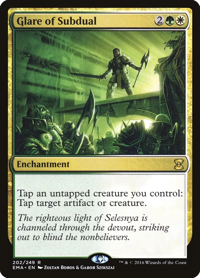 2016 Eternal Masters Glare of Subdual rare #202 unlisted card image