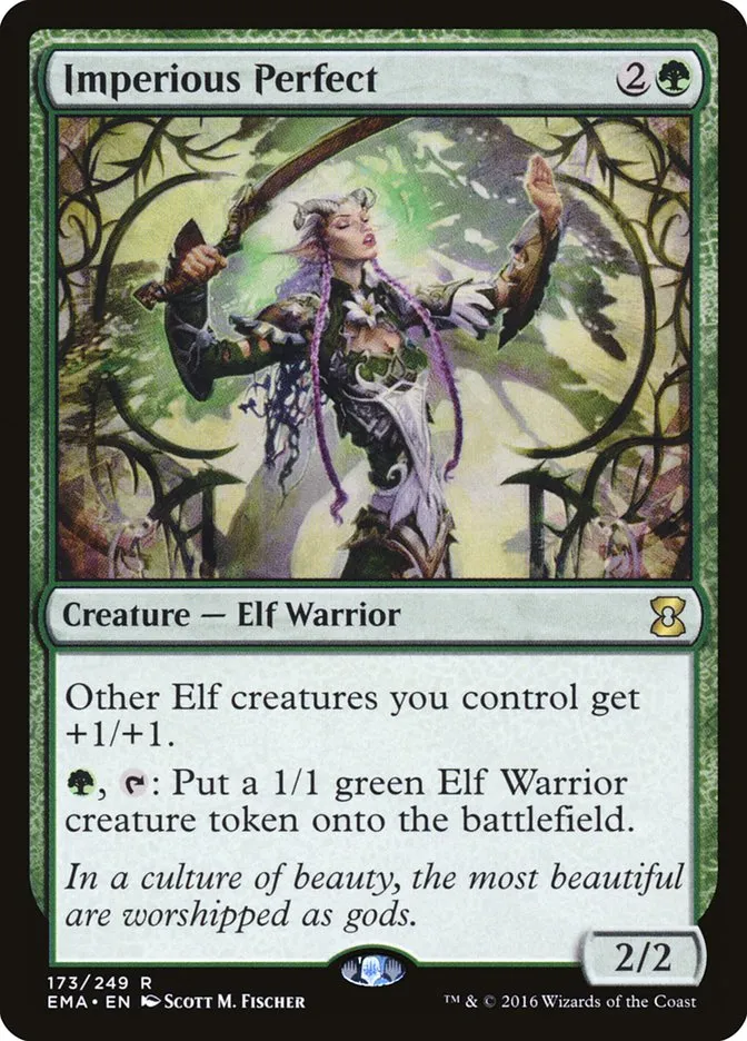 2016 Eternal Masters Imperious Perfect rare #173 unlisted card image