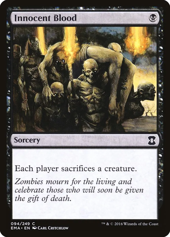 2016 Eternal Masters Innocent Blood common #94 unlisted card image