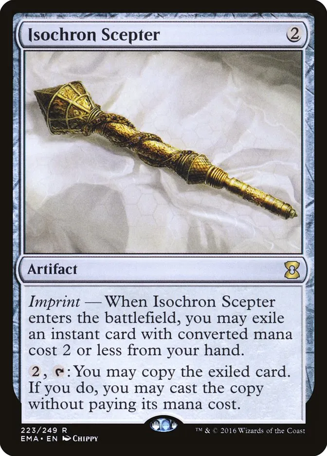 2016 Eternal Masters Isochron Scepter rare #223 unlisted card image