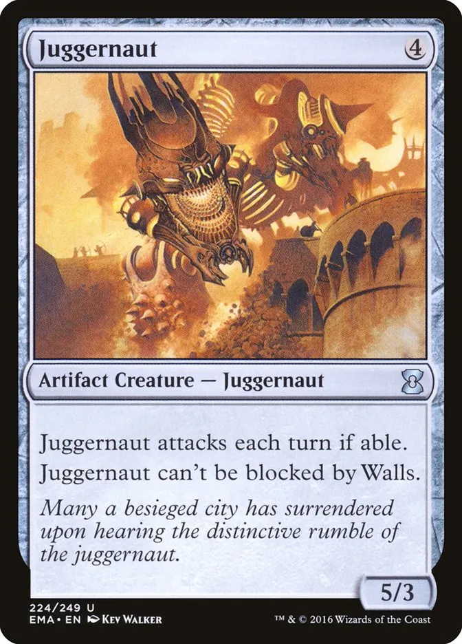 2016 Eternal Masters Juggernaut uncommon #224 unlisted card image