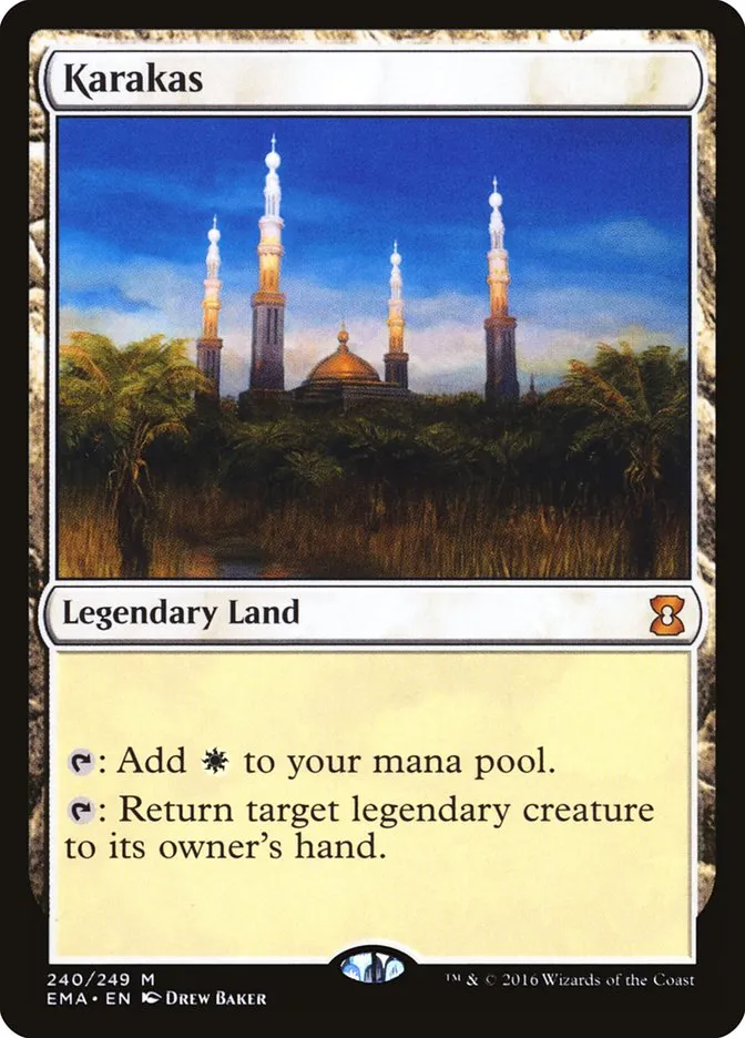 2016 Eternal Masters Karakas mythic #240 unlisted card image
