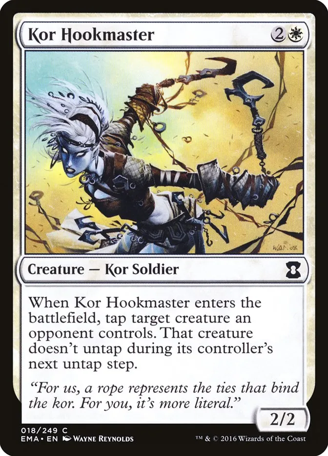 2016 Eternal Masters Kor Hookmaster common #18 unlisted card image