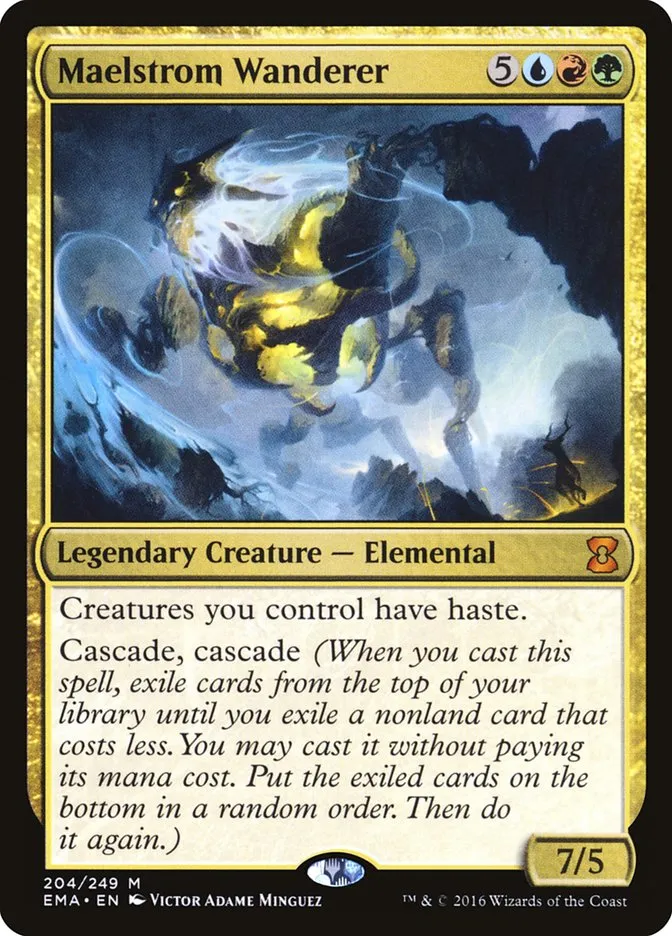 2016 Eternal Masters Maelstrom Wanderer mythic #204 unlisted card image