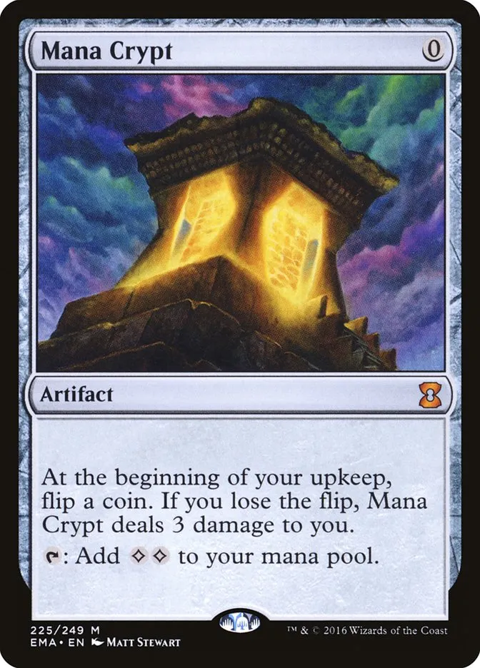 2016 Eternal Masters Mana Crypt mythic #225 unlisted card image
