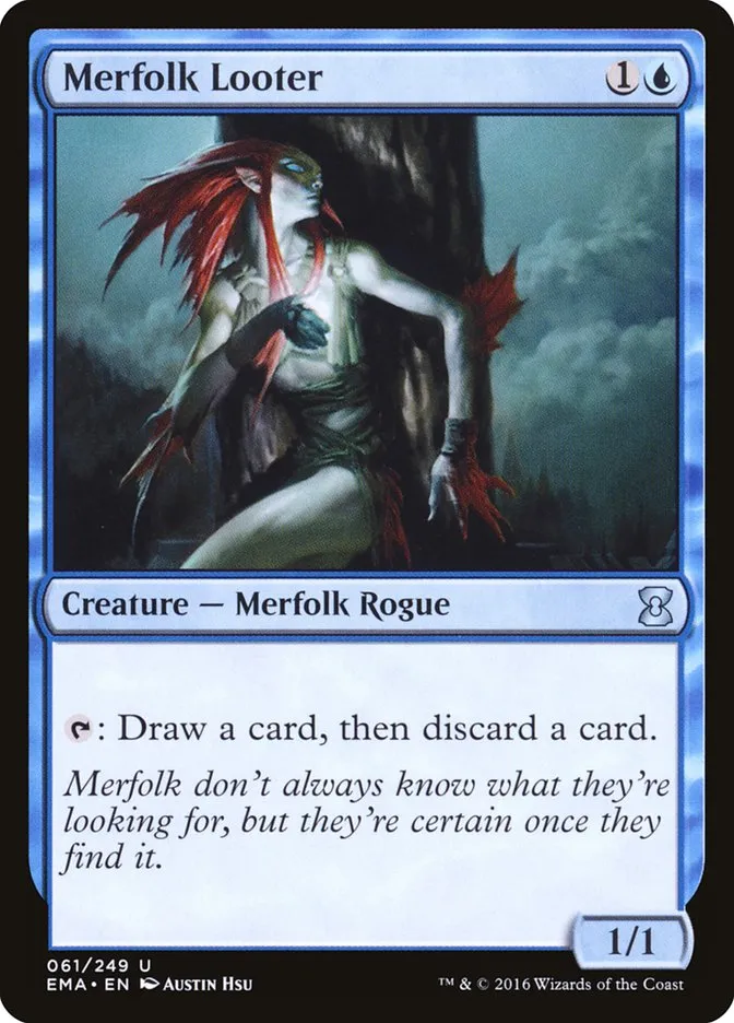 2016 Eternal Masters Merfolk Looter uncommon #61 unlisted card image