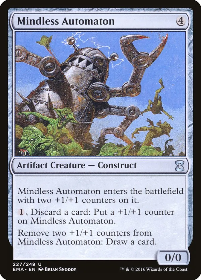 2016 Eternal Masters Mindless Automaton uncommon #227 unlisted card image