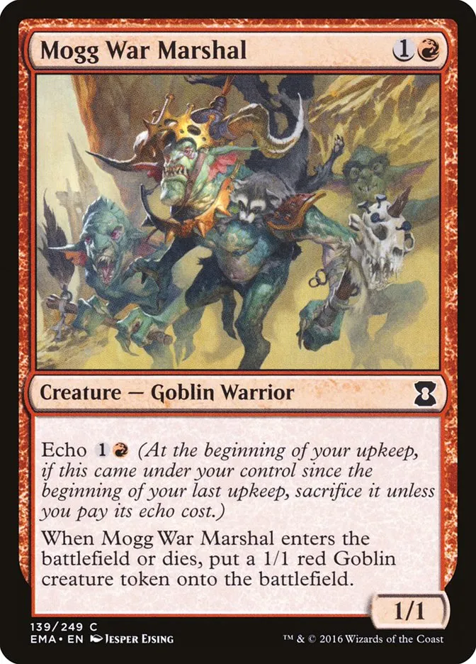 2016 Eternal Masters Mogg War Marshal common #139 unlisted card image