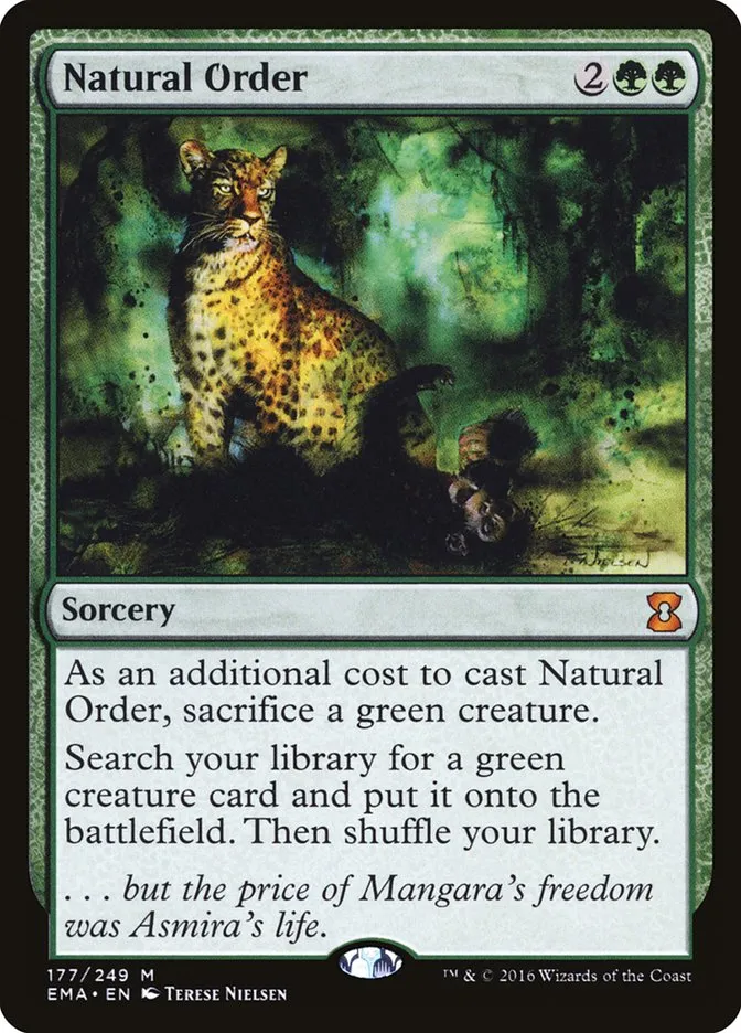 2016 Eternal Masters Natural Order mythic #177 unlisted card image