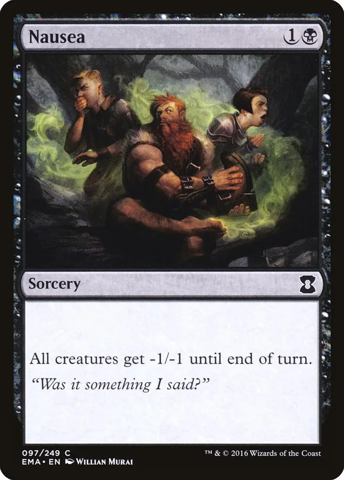 2016 Eternal Masters Nausea common #97 unlisted card image