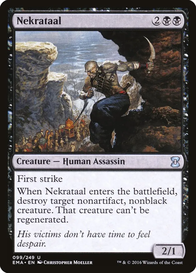 2016 Eternal Masters Nekrataal uncommon #99 unlisted card image