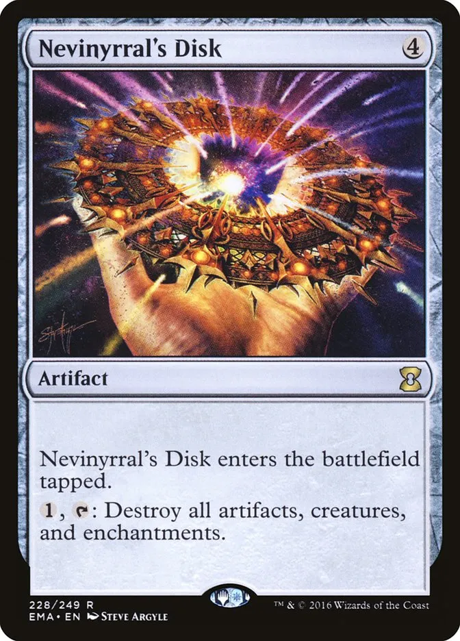 2016 Eternal Masters Nevinyrral's Disk rare #228 unlisted card image